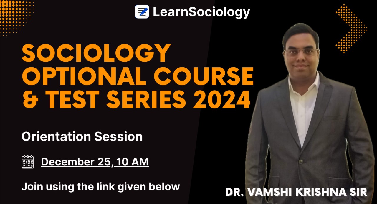 Orientation Session for Sociology Comprehensive Course and Test Series